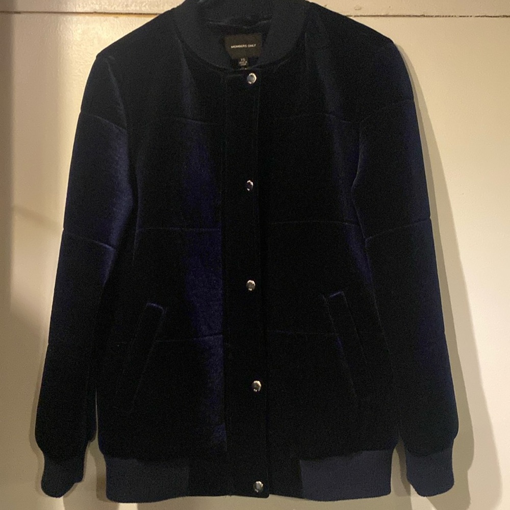 Members only velvet bomber jacket